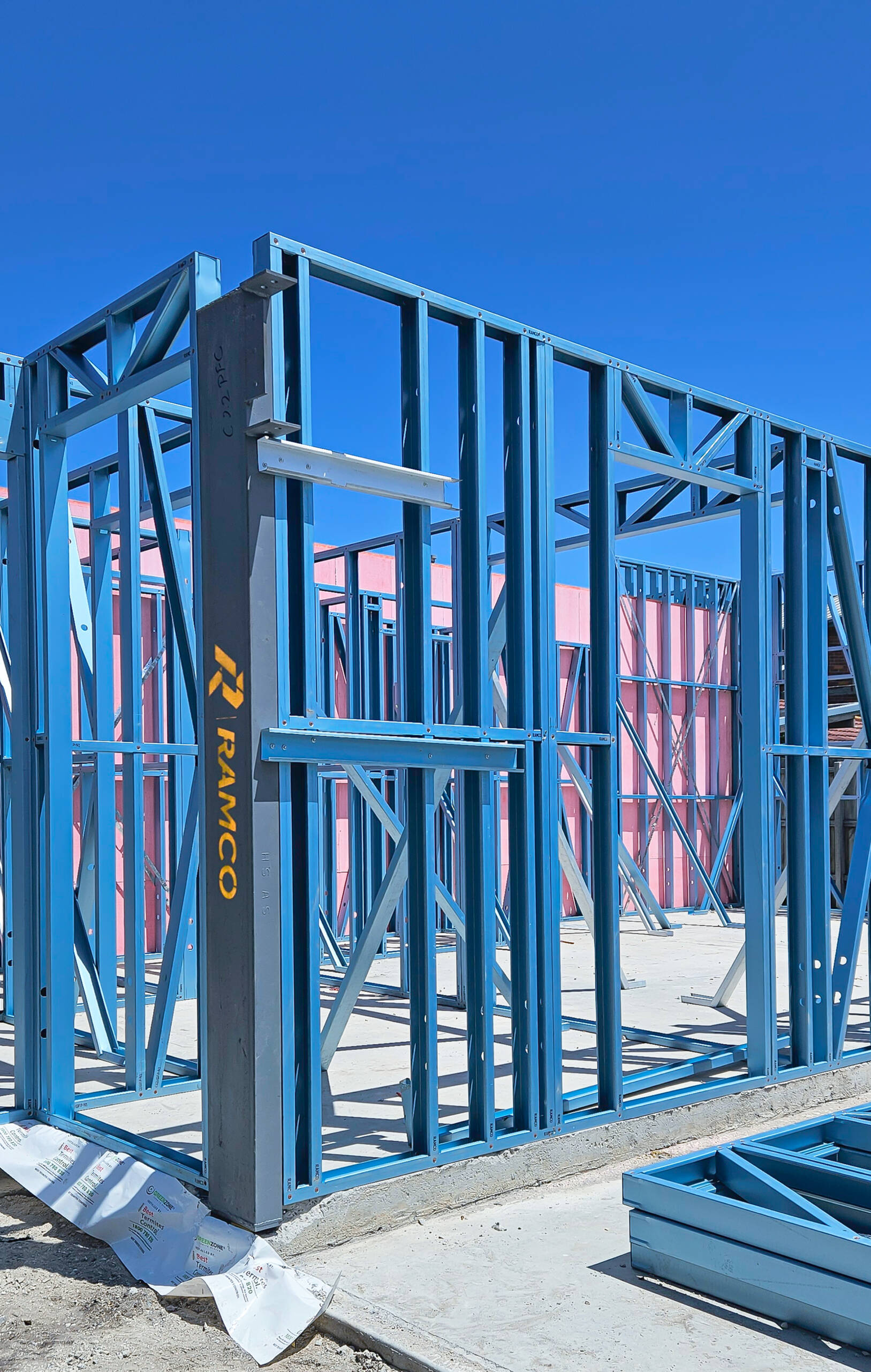 Steel wall frames